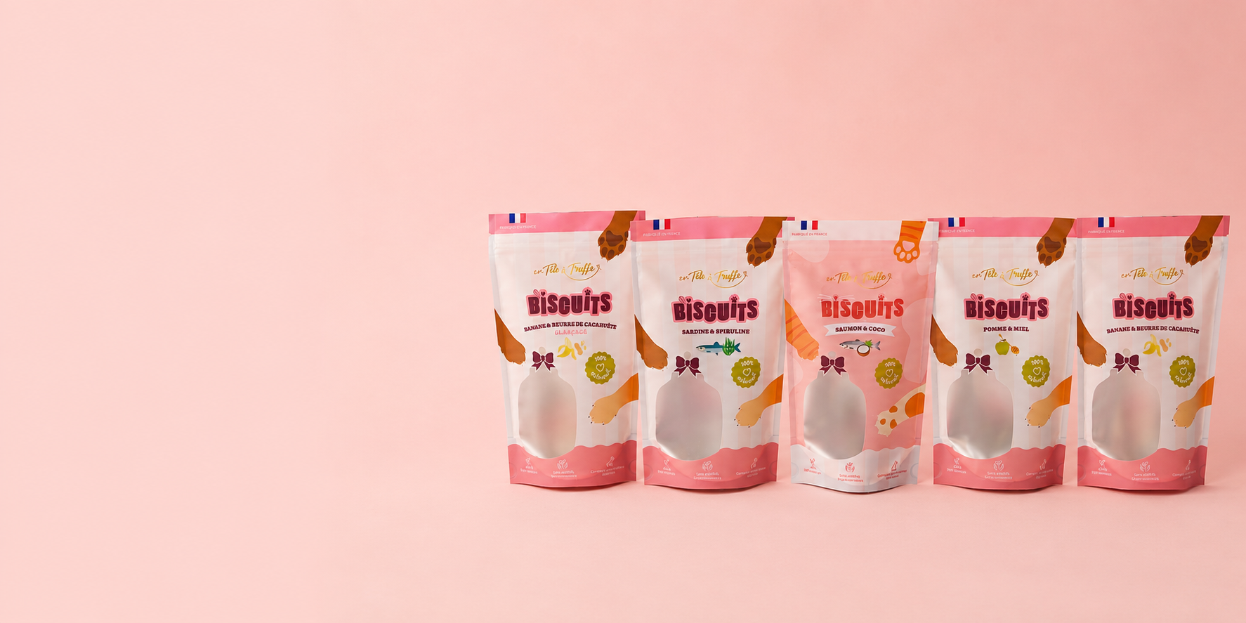 Biscuits artisanaux pour chiens et chats destinés aux revendeurs professionnels