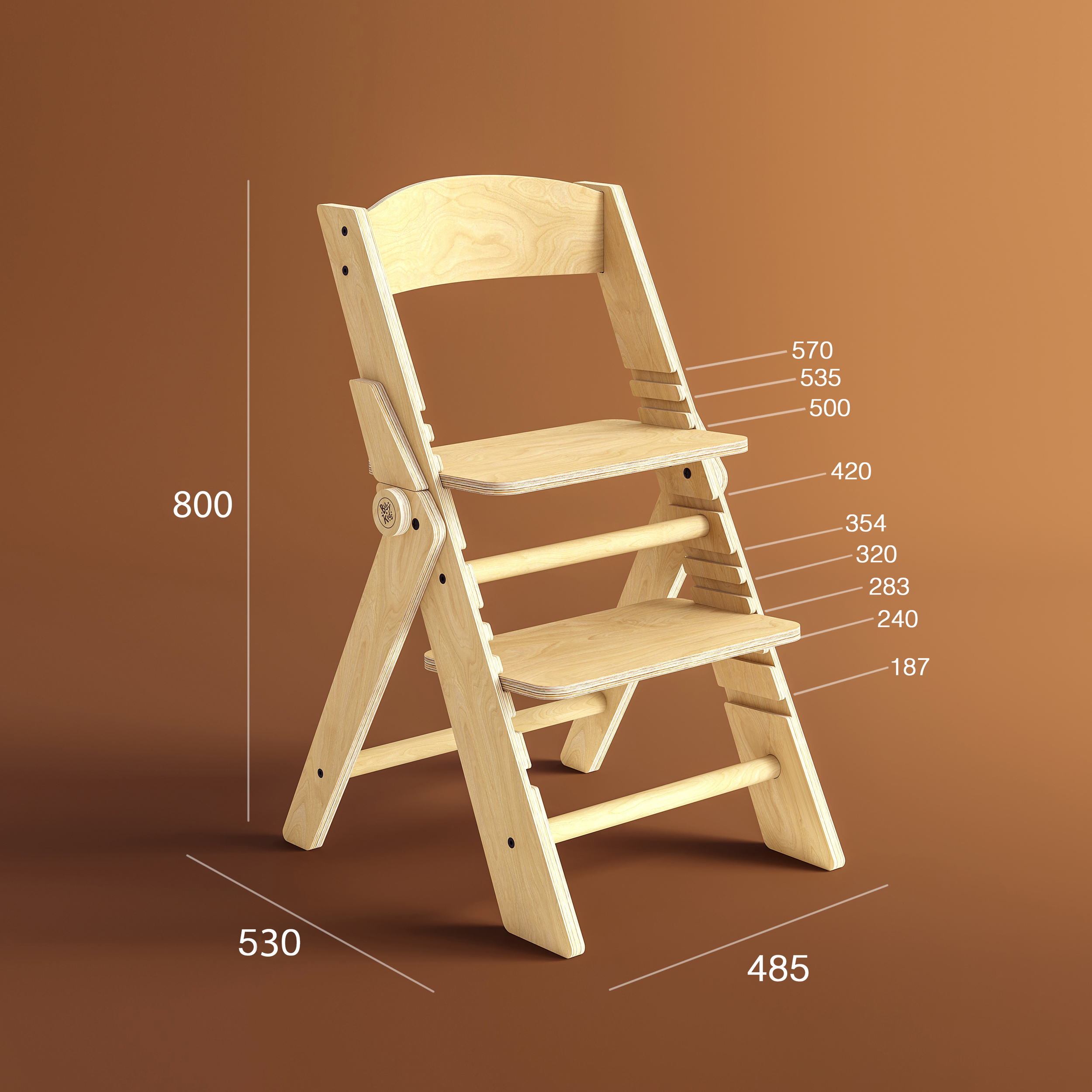 chaise-haute-evolutive-jura-prestige-dimensions