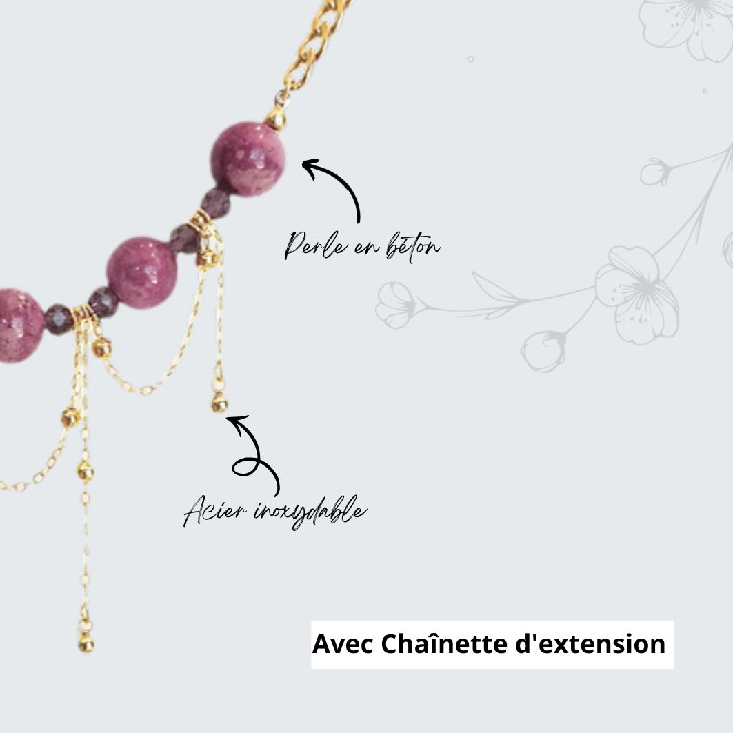 collier Alya détails des matériaux