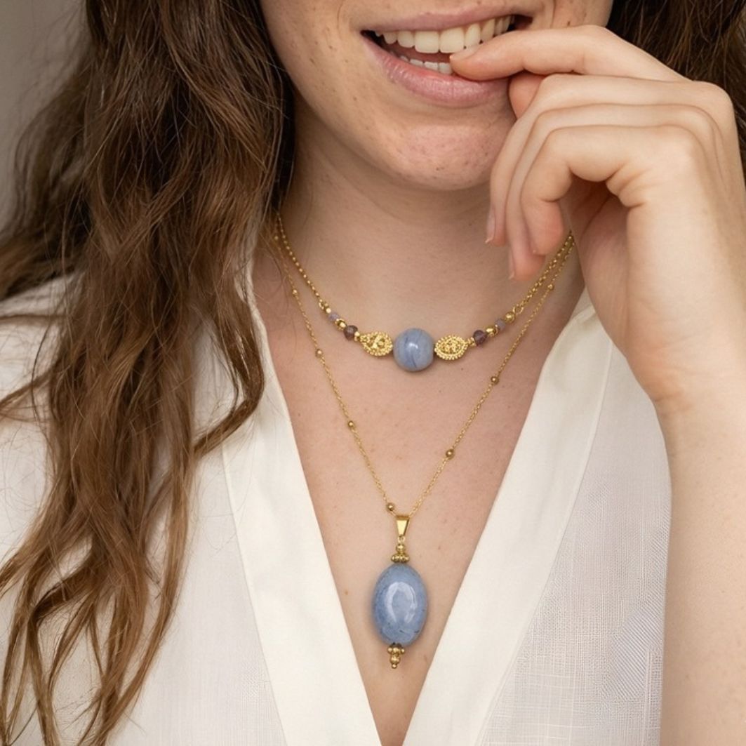 collier Tamara et collier Adalie idée assemblage bijoux