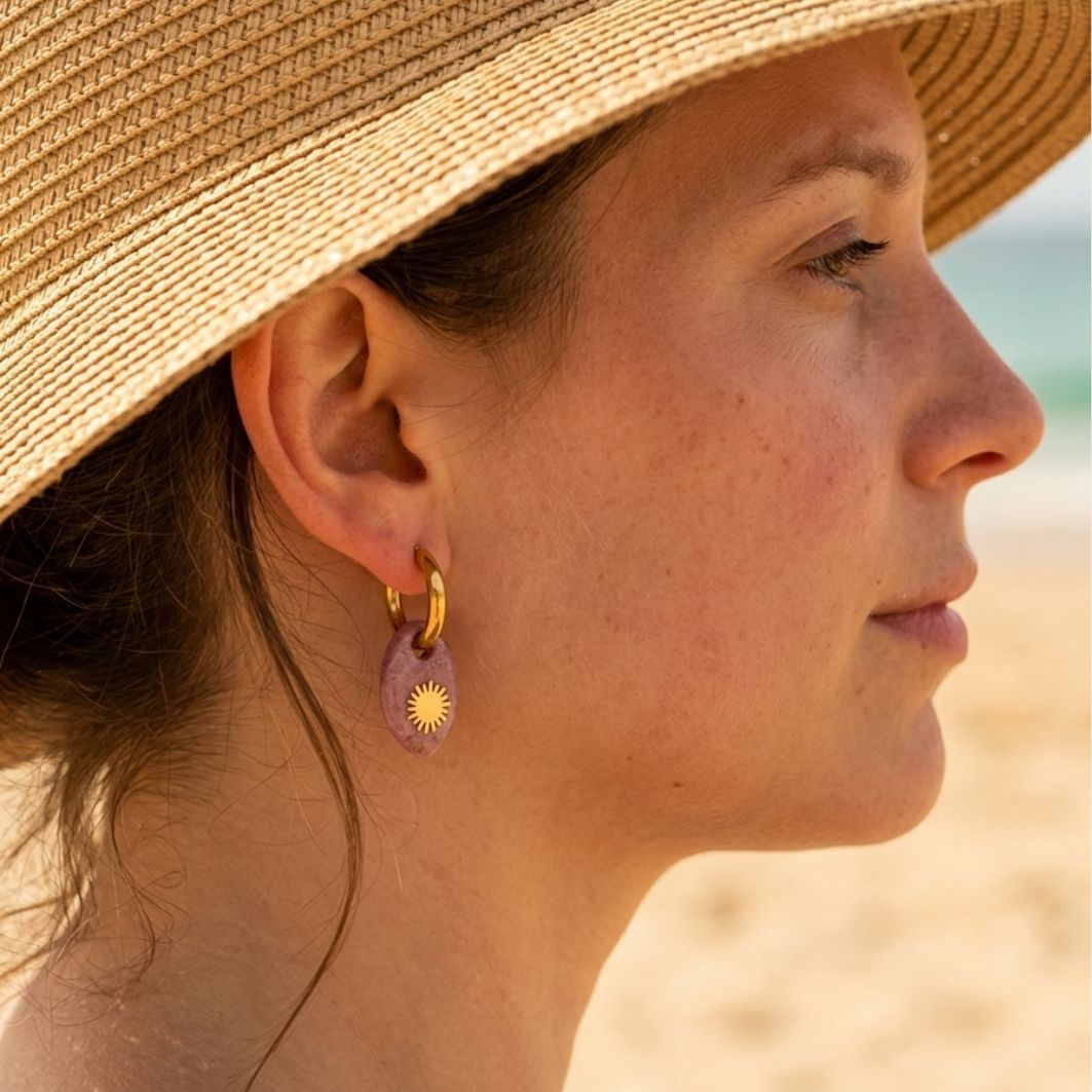 boucles soleil portées
