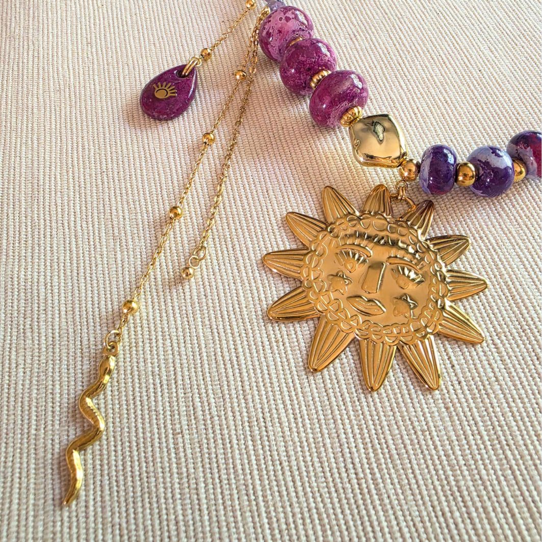 détails soleil collier soleil