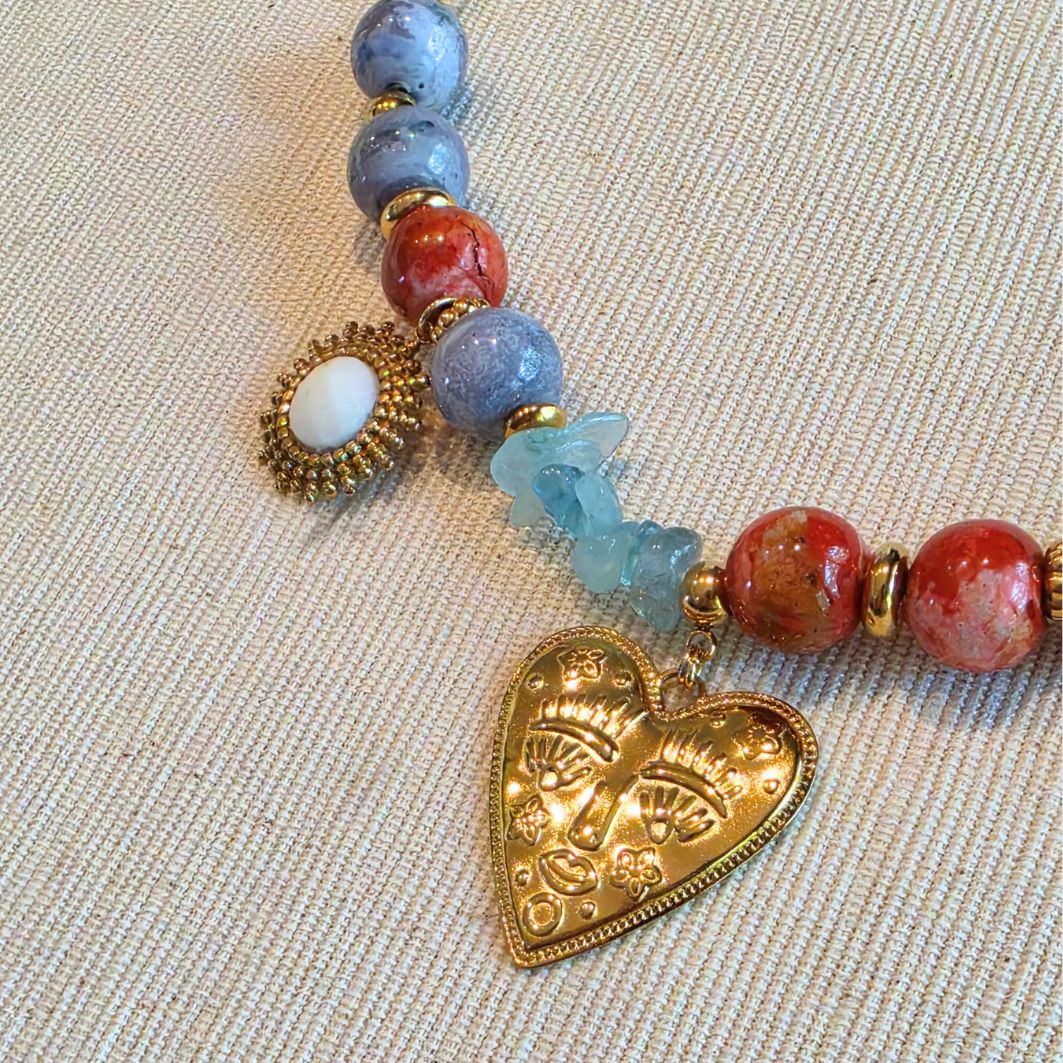 collier douceur dété détail pendentif
