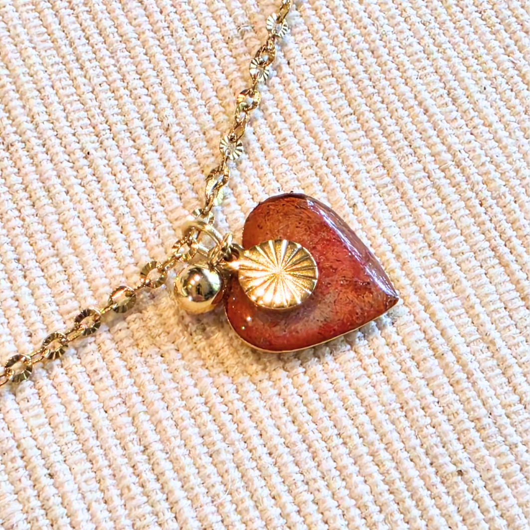 bracelet coeur de soleil détails