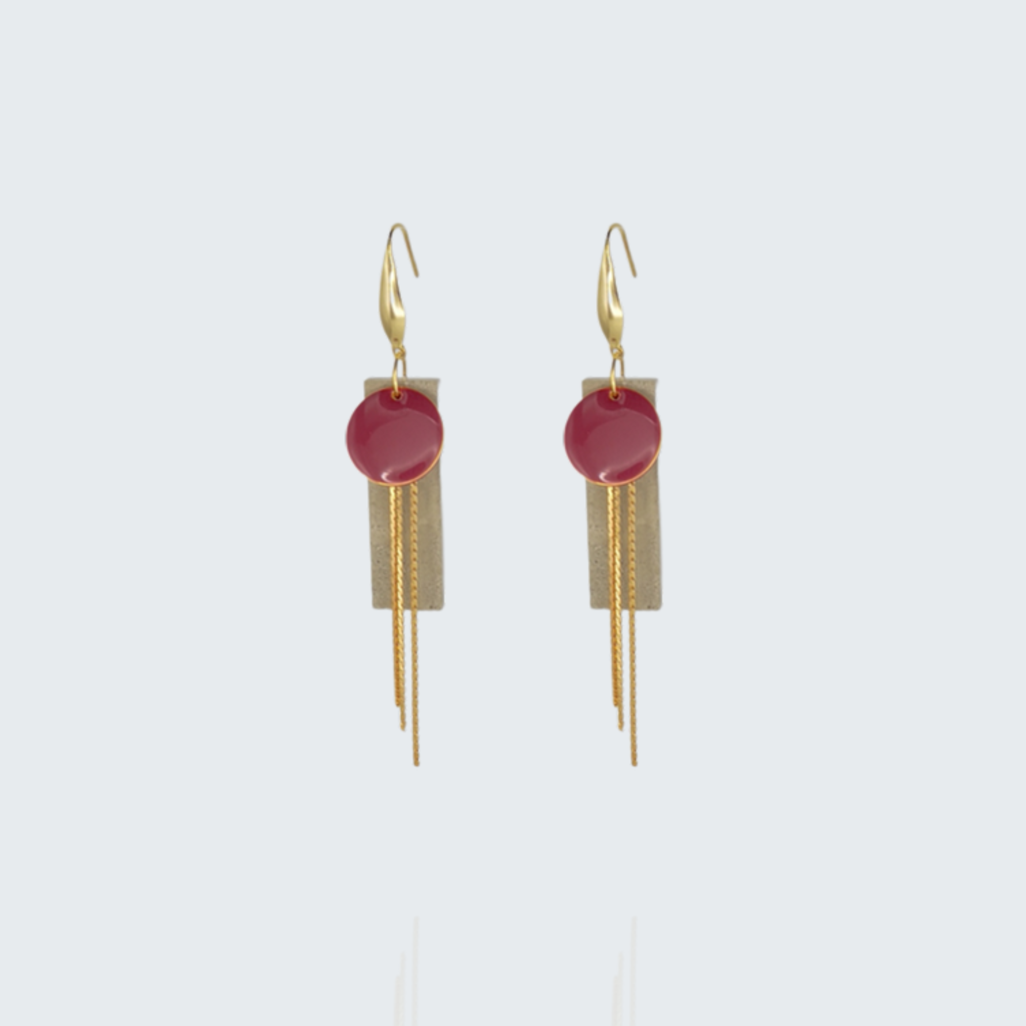 Boucles doreilles Lola en béton