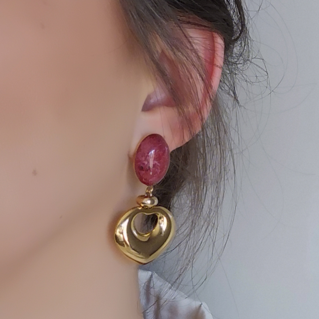 boucles doreilles amour sucré portées