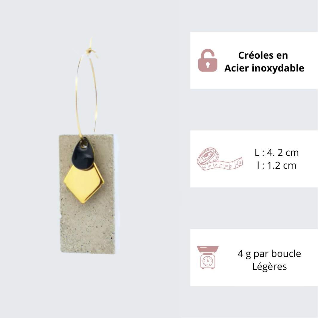Boucles doreilles Kenza caractéristiques