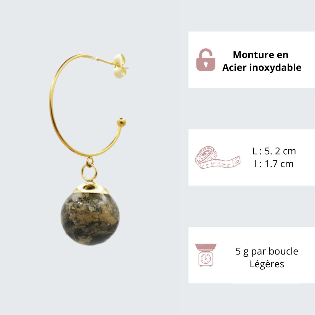 boucles doreilles gravitation caractéristiques