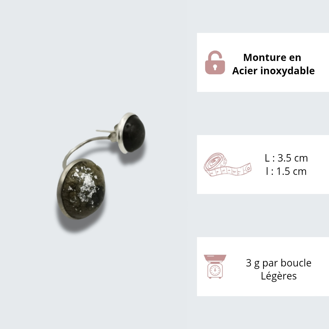boucles doreilles Kelly argent caractéristiques