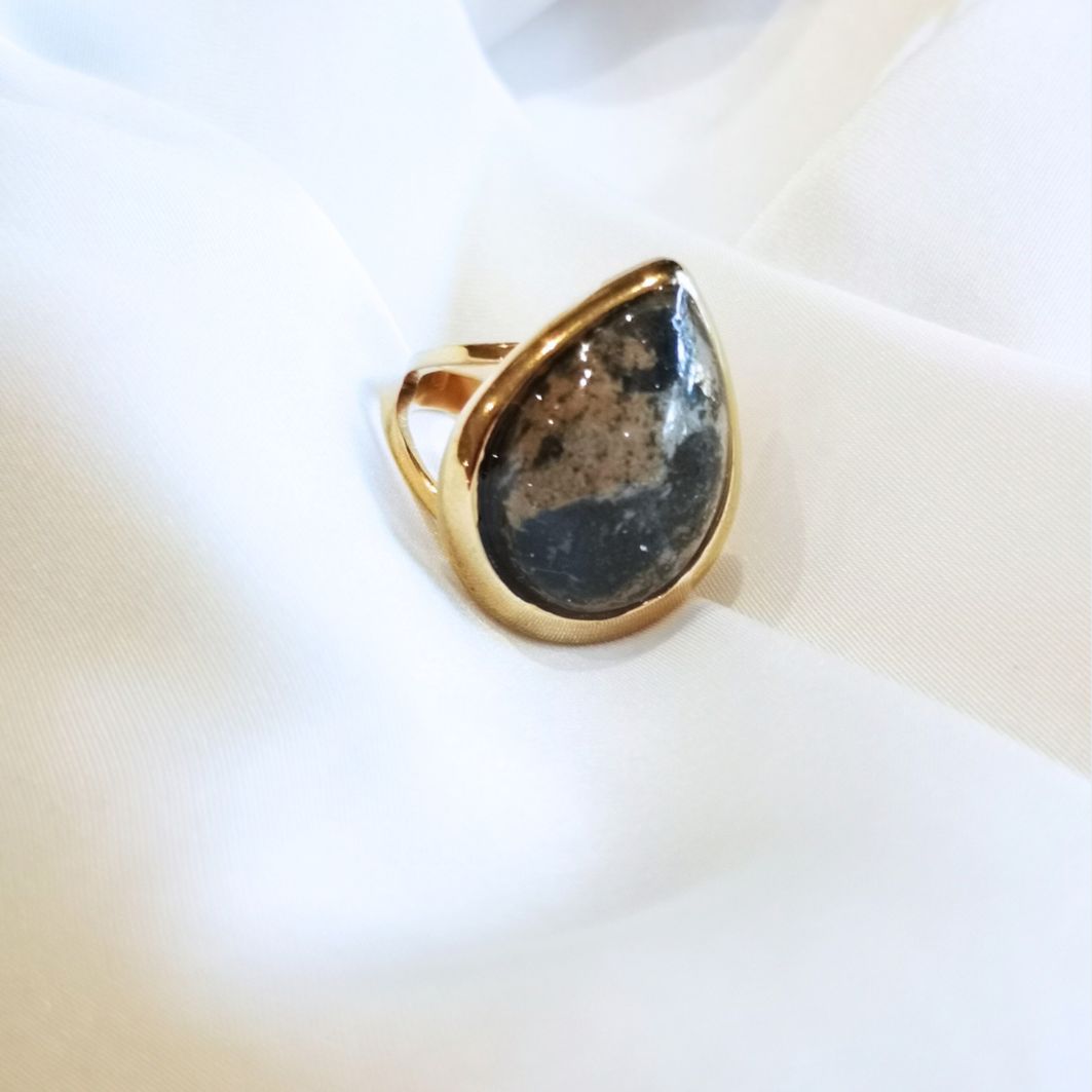 bague goutte détails