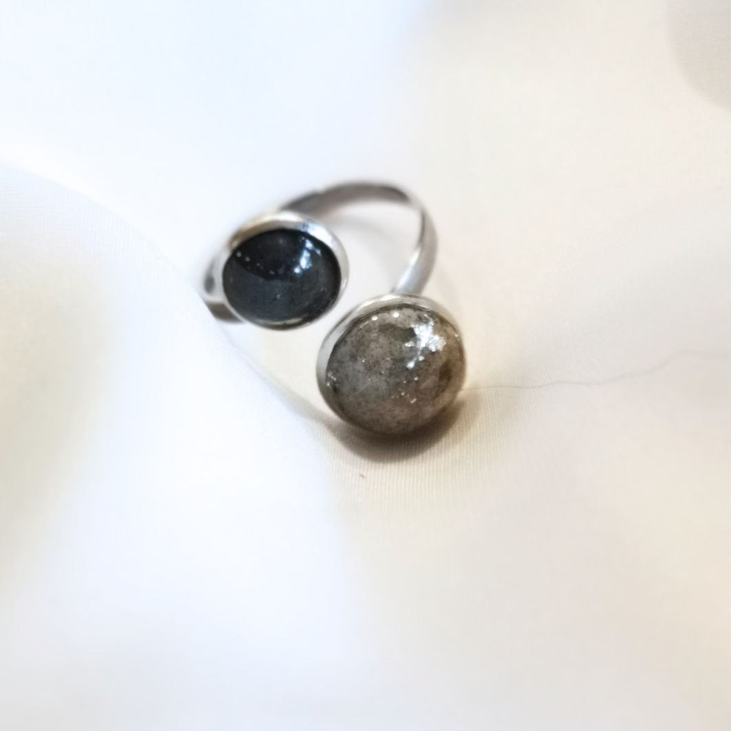bague gravity argent détails