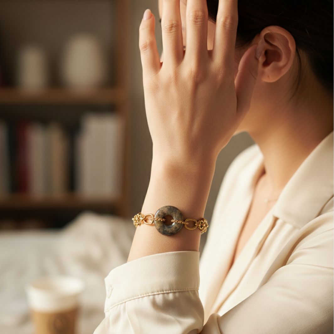 bracelet honneur or au poignet dune parisienne chic