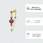 boucles doreilles Inaya caractéristiques