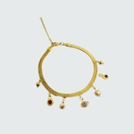 bracelet cheville oeil chaînette dextension