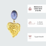 boucles doreilles coeur bleu ciel caractéristiques