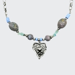 collier coeur ethnique