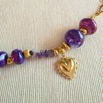 détails collier Soleil coeur en acier inoxydable