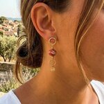 boucles d'oreilles sous le soleil portées