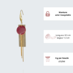 Boucles doreilles Lola caractéristiques