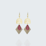 Boucles d'oreilles Eléna en béton