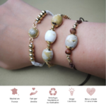 Bracelet Galet porté
