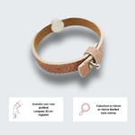 bracelet cuir rose caractéristiques