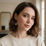 boucles d'oreilles Solange portées