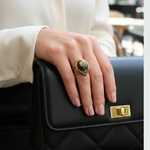 bague goutte portée