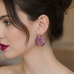 Boucles doreilles Amy portées