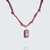 collier intuition pendentif en béton fushia cala rossa