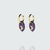 boucles d'oreilles Lune violette