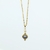 collier stormy acier inoxydable et pierre en béton bleu gris