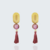 Boucles d'oreilles Lucille tons violets