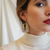 Boucles d'oreilles Leslie portées