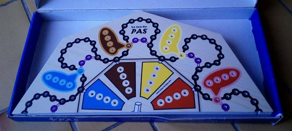 Boîte jeu du Pas ouverte