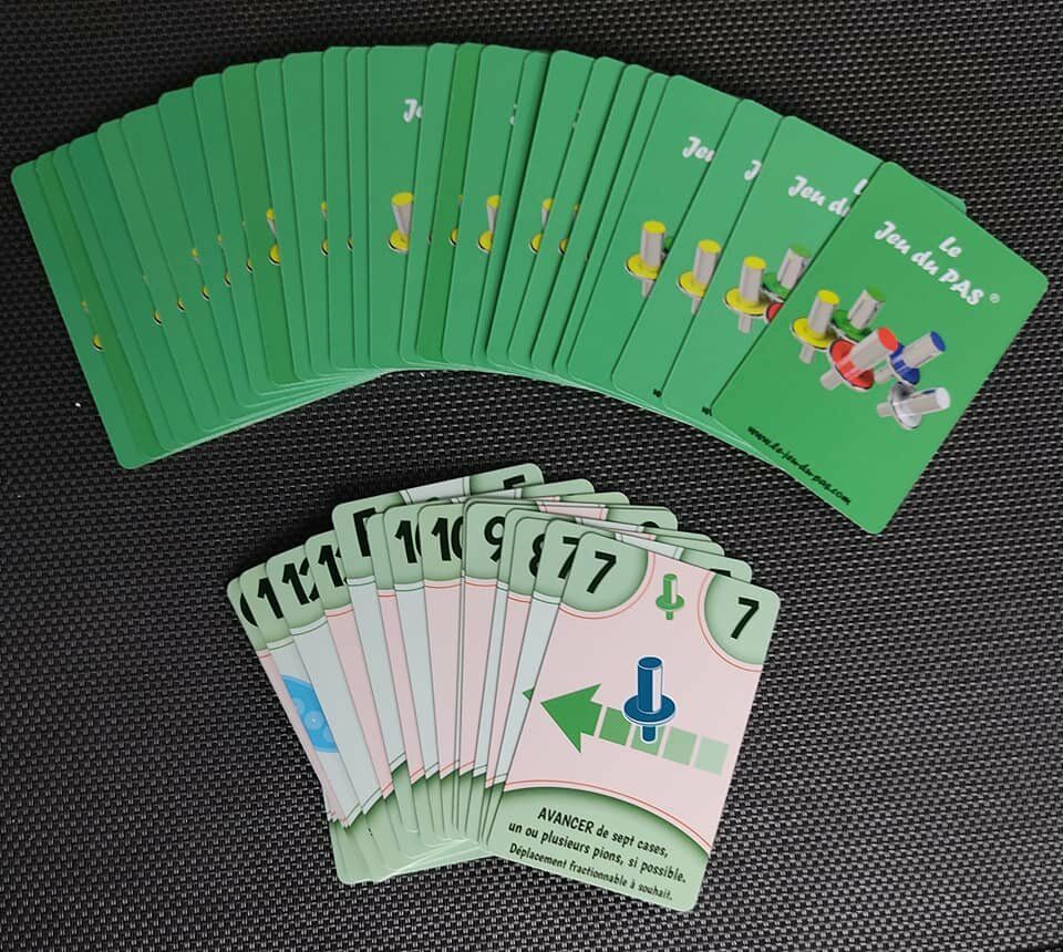 Jeu de carte verte jeu du PAS 2