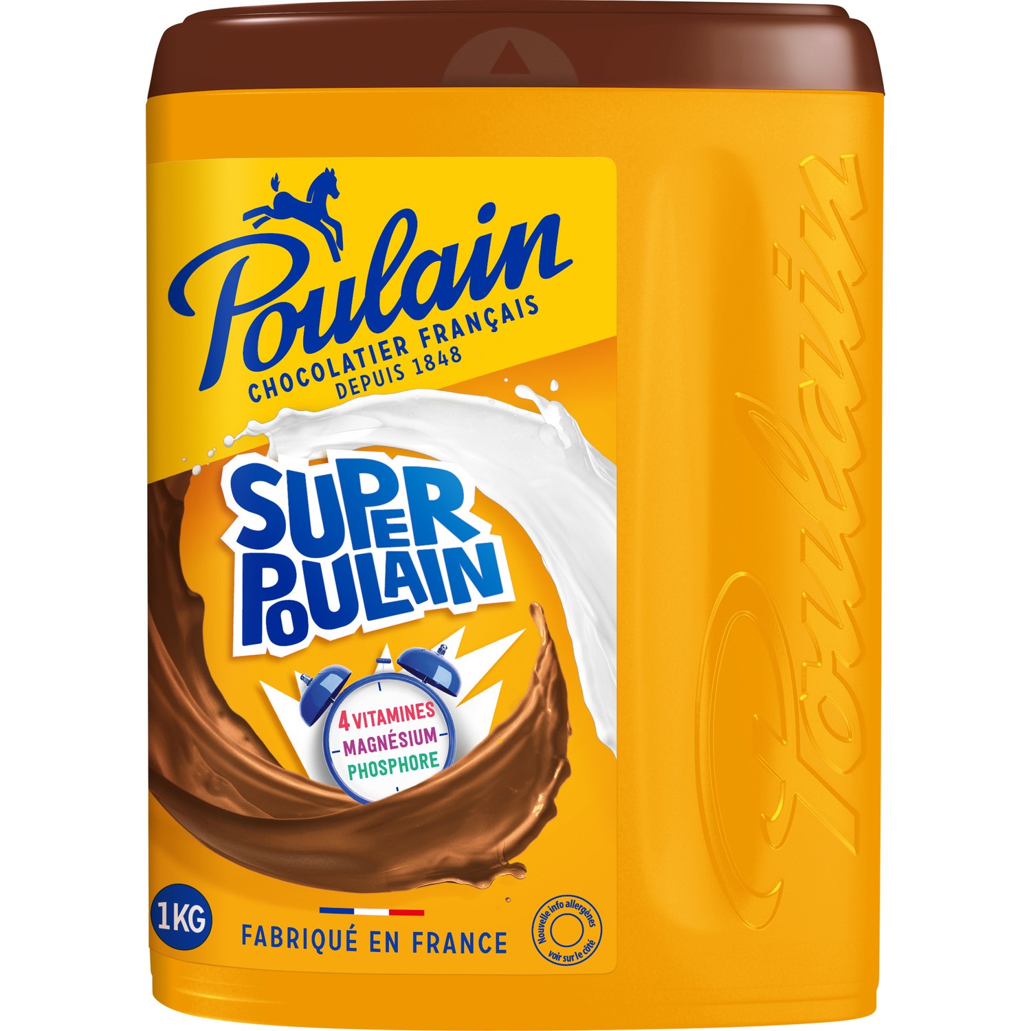 POULAIN - CHOCOLAT EN POUDRE SUPER POULAIN Boite de 1kg