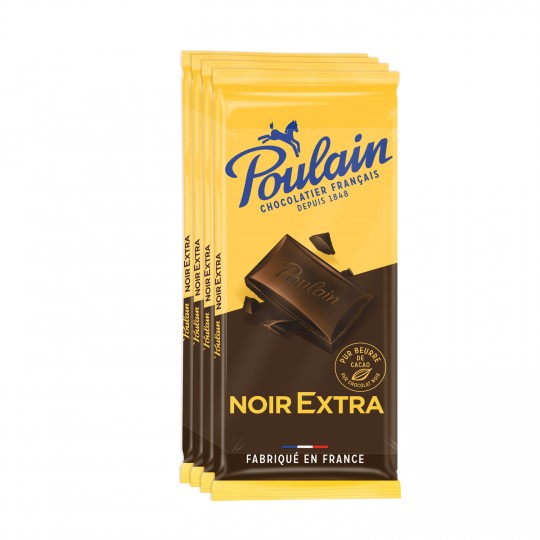 POULAIN - CHOCOLAT NOIR EXTRA 4 x 100g