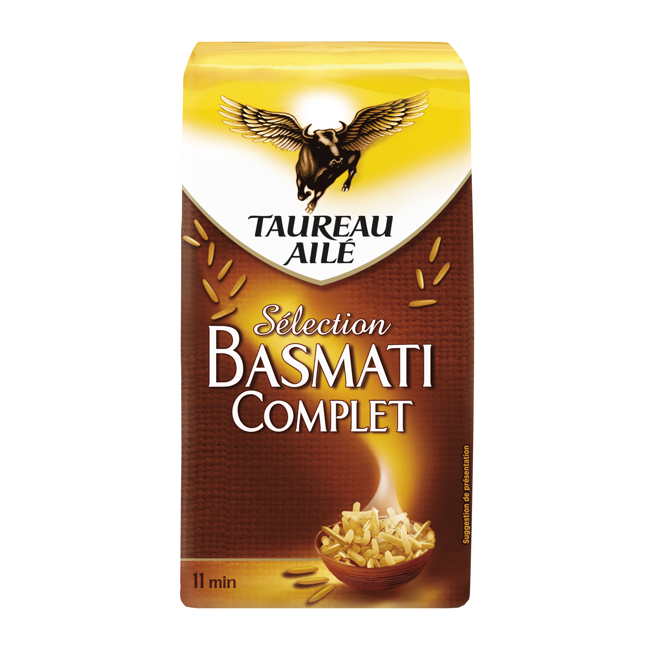 TAUREAU AILE - RIZ BASMATI COMPLET Paquet de 500g