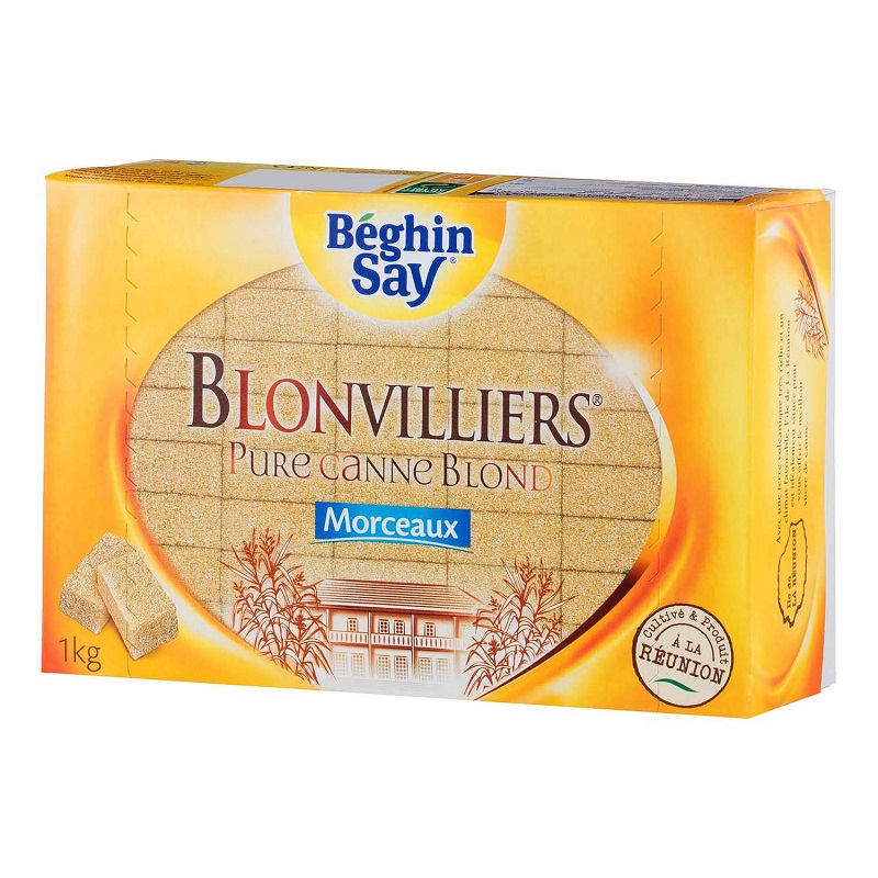 BEGHIN SAY - SUCRE MORCEAUX PURE CANNE BLOND BLONVILLIERS 1 kg