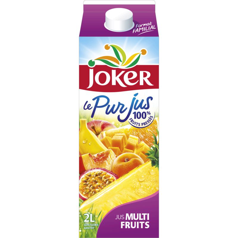 JOKER - JUS MULTIFRUITS LE PURJUS Brique de 2L
