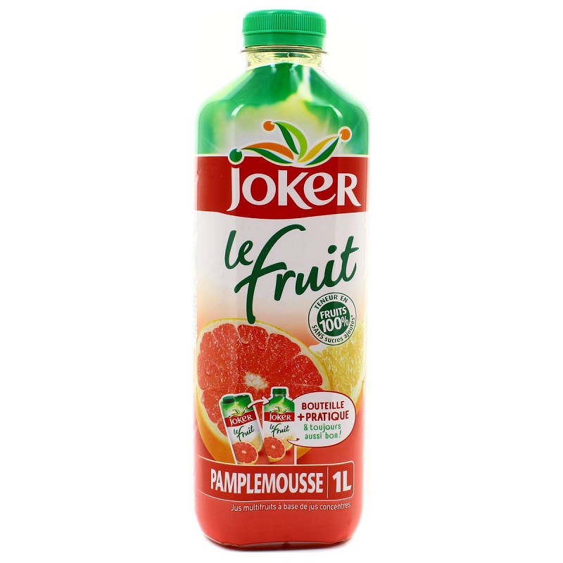 JOKER - JUS DE PAMPLEMOUSSE LE FRUIT Bouteille de 1L
