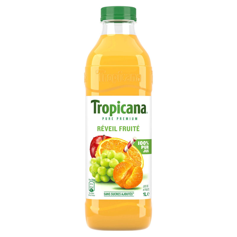 TROPICANA - JUS DE FRUITS REVEIL FRUITE Bouteille de 1L