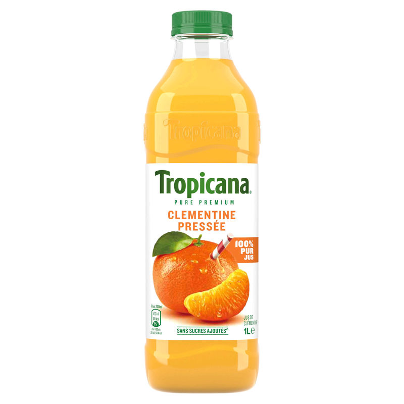 TROPICANA - JUS DE CLEMENTINE PURE PREMIUM Bouteille de 1L
