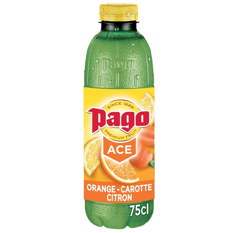 PAGO - JUS D\'ORANGE CAROTTE CITRON Bouteille de 75cl