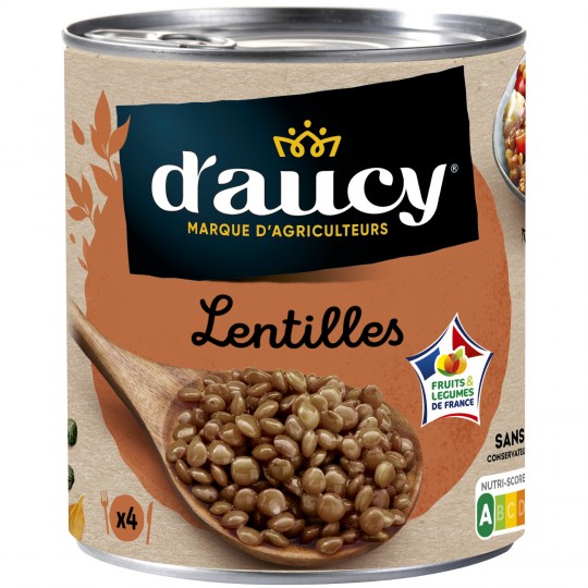 D\'AUCY - LENTILLES Boite de 530g