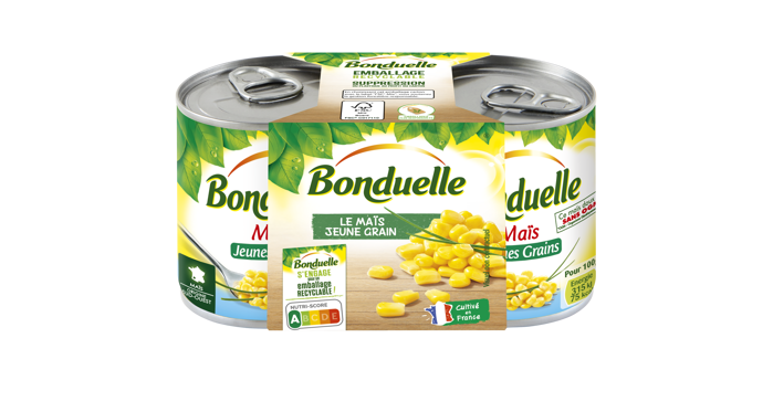 BONDUELLE - MAÏS JEUNES GRAINS 2 boites de 140g net égoutté