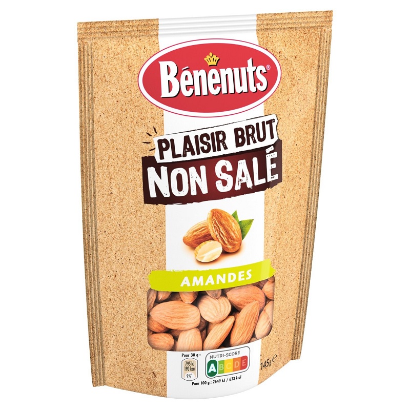 BENENUTS - AMANDES NON SALEES Paquet de 145g