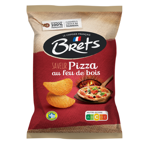 BRET\'S - CHIPS SAVEUR PIZZA AU FEU DE BOIS Paquet de 125g