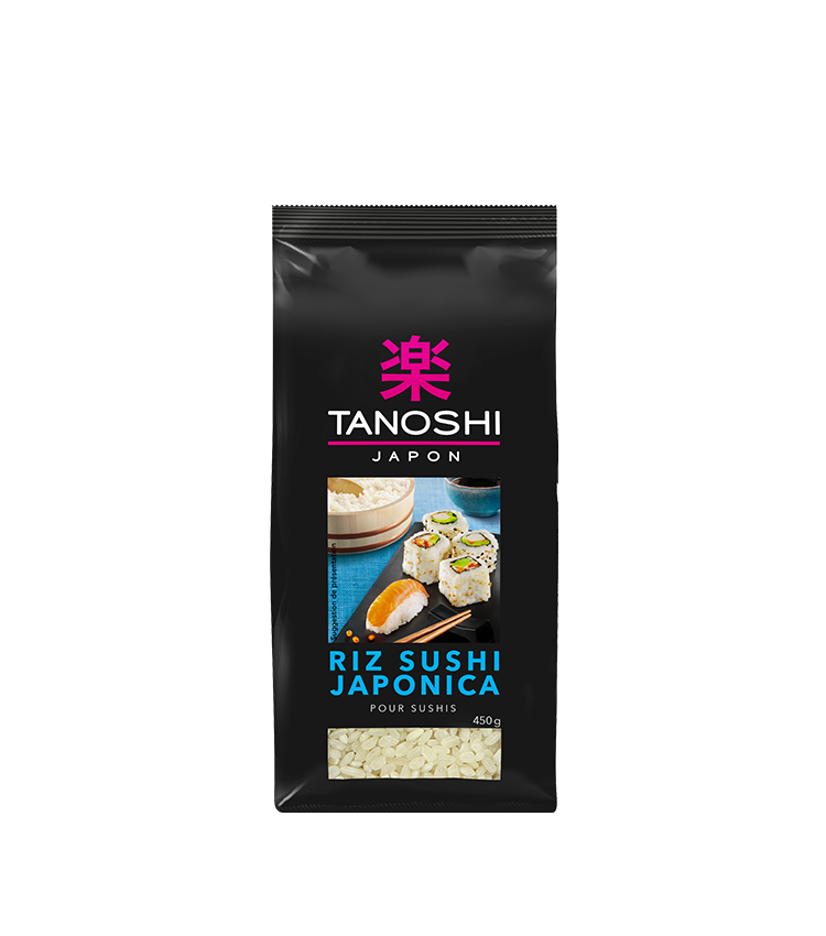 TANOSHI - RIZ POUR SUSHI JAPONICA Paquet de 450g